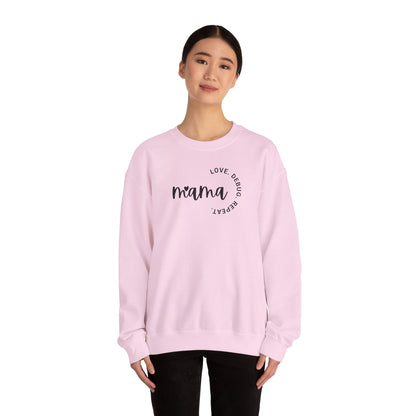 Love. Debug. Repeat. - Cozy Crewneck Sweatshirt