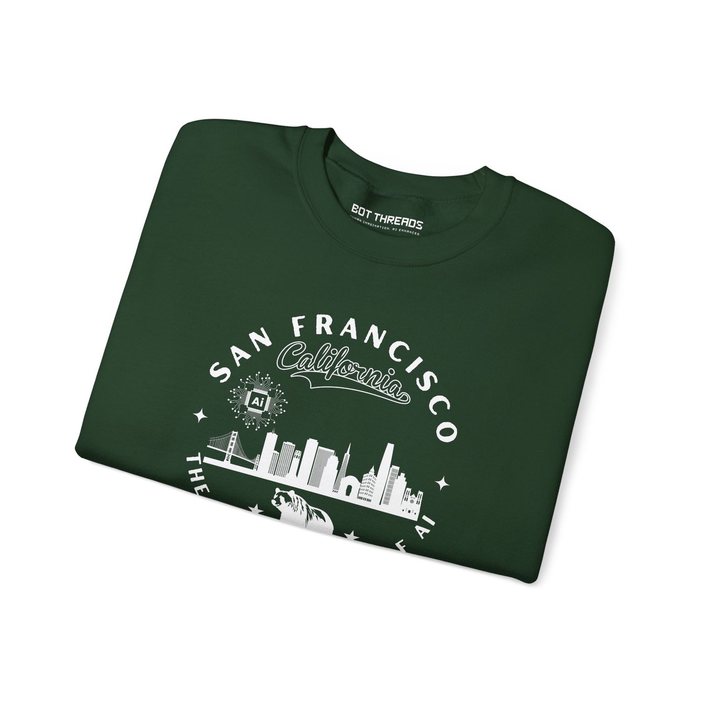 San Francisco CA The Golden State of AI - Crewneck Unisex Sweatshirt