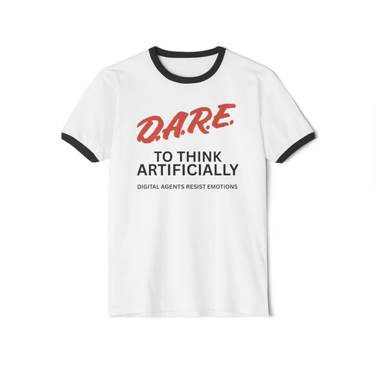 Retro Unisex Tee - D A R E To Think Artificially