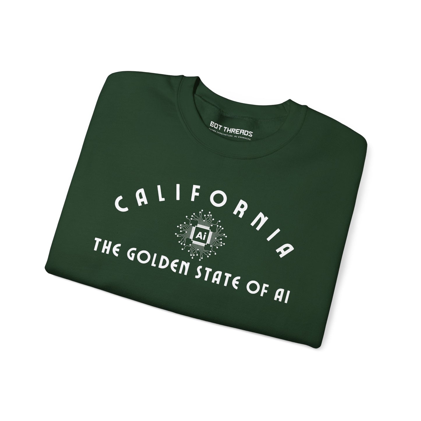 California The Golden State of AI - Crewneck Sweatshirt