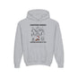 Camping Robot Youth Hooded Sweatshirt