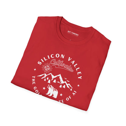 Silicon Valley CA The Golden State of AI - Unisex Softstyle Tee