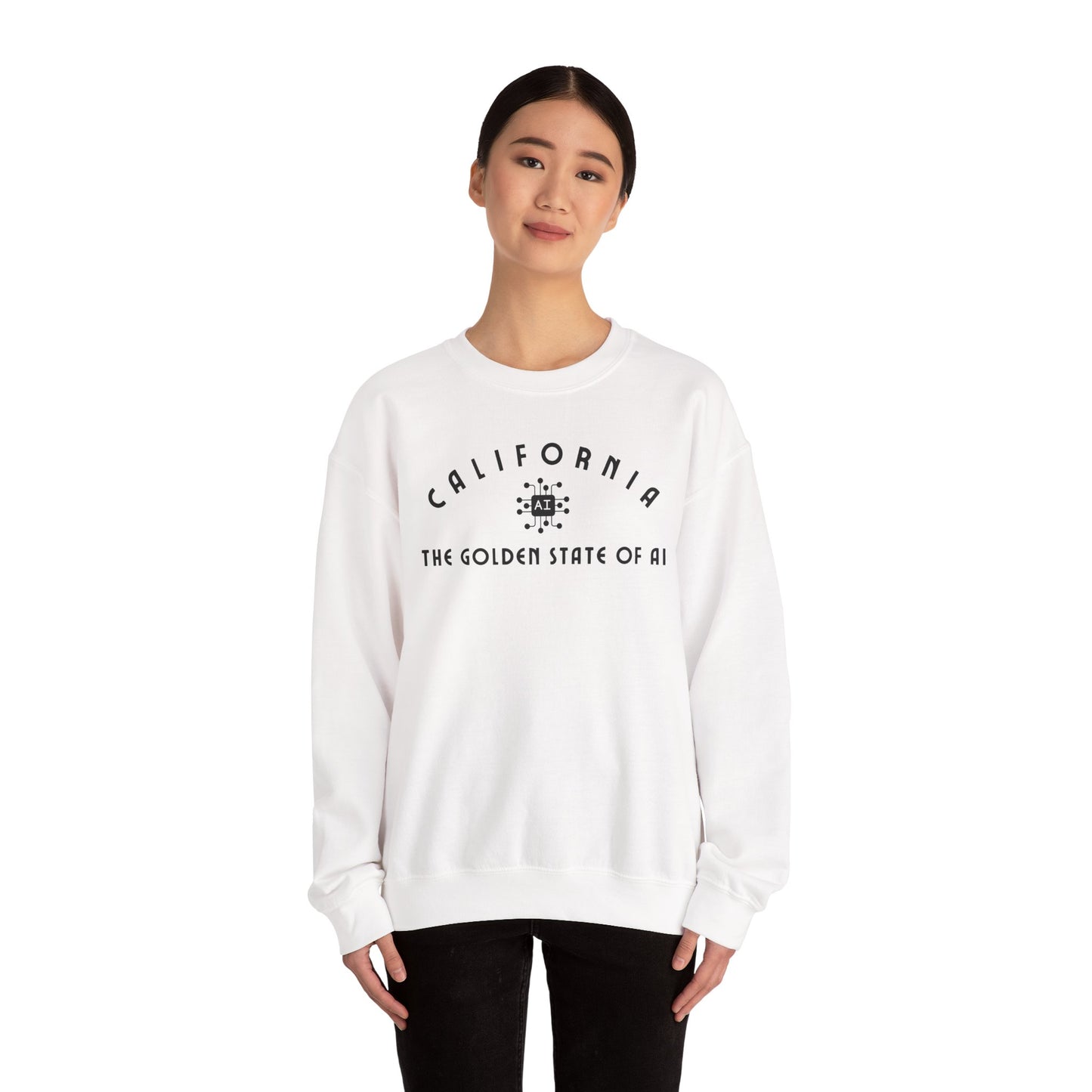 California The Golden State of AI - Crewneck Sweatshirt