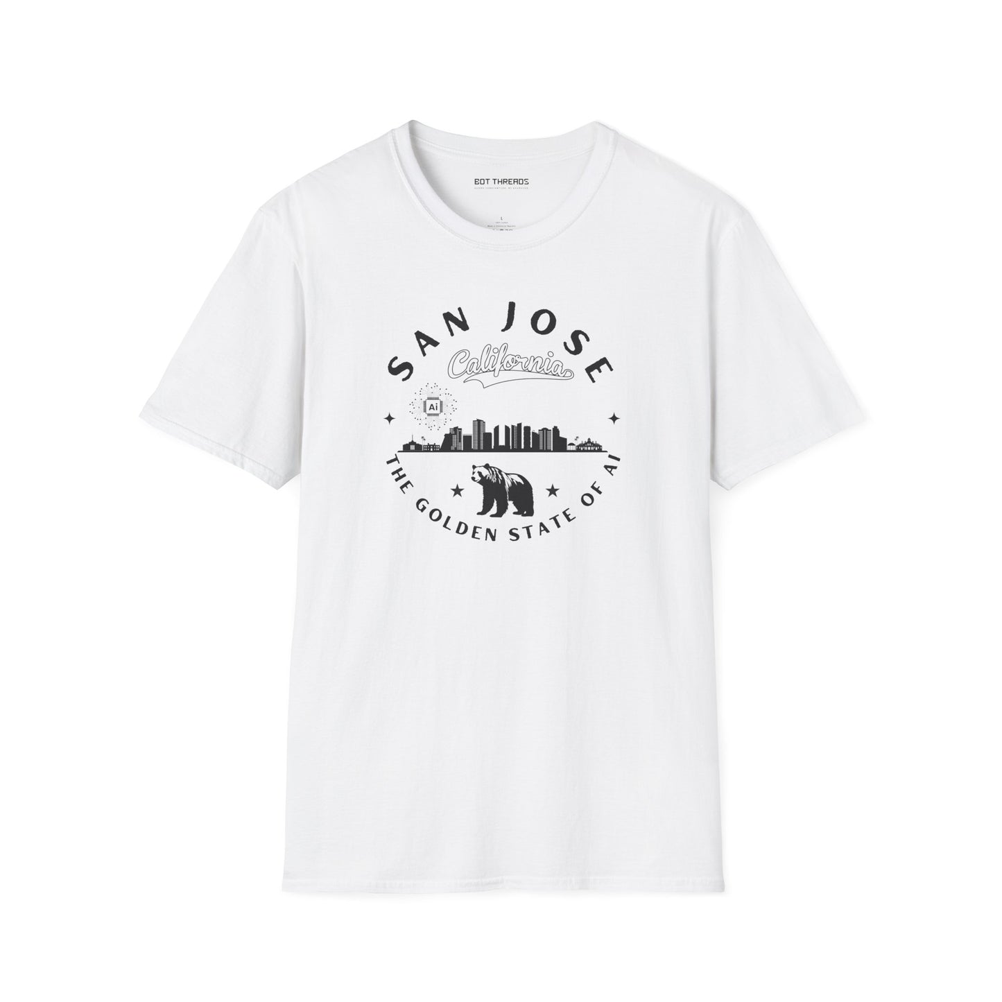 San Jose CA The Golden State of AI - Unisex Softstyle Tee