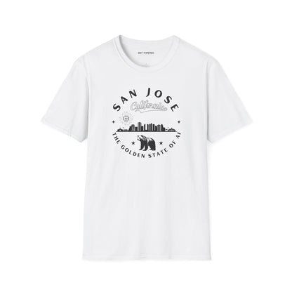 San Jose CA The Golden State of AI - Unisex Softstyle Tee