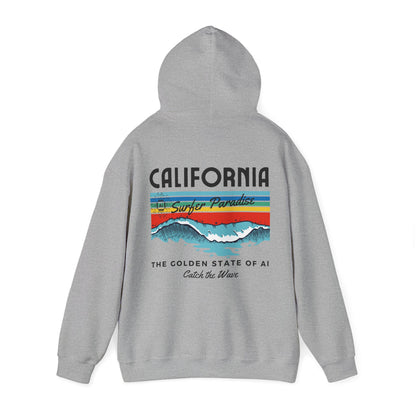Catch the Wave CA The Golden State of AI - Perfect for AI Tech Beach Lovers & Adventure Seekers