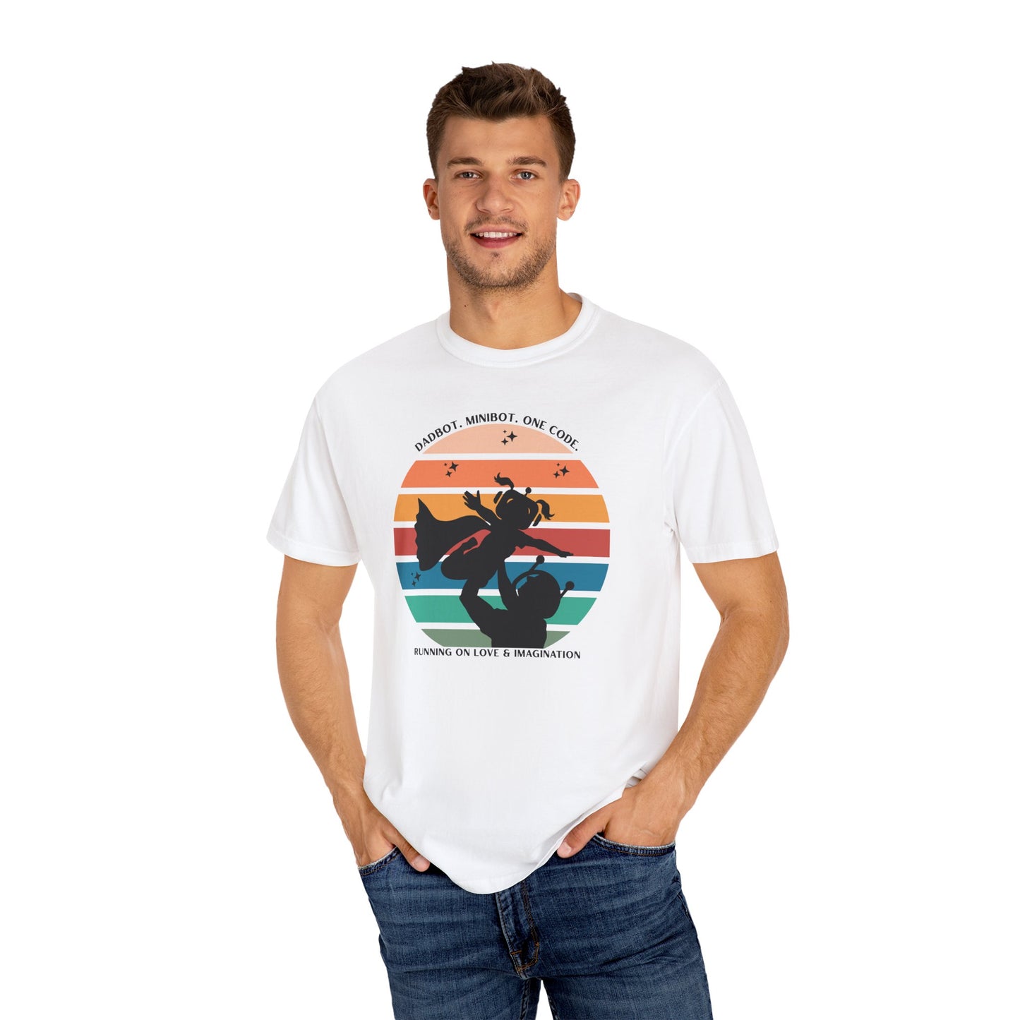 DadBot. MiniBot (girl). One Code.  Unisex T-shirt