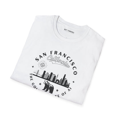 San Francisco CA The Golden State of AI - Unisex Softstyle Tee