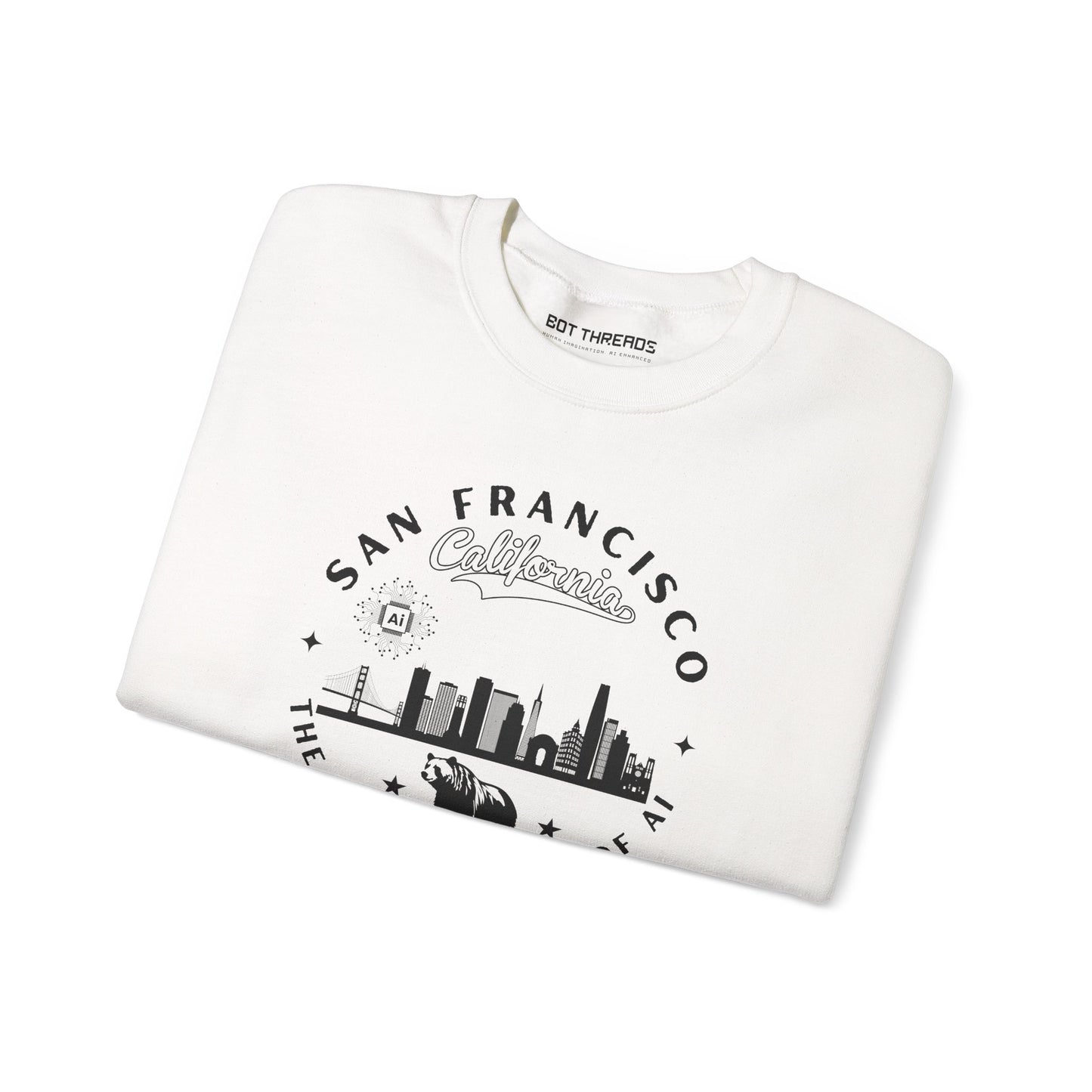 San Francisco CA The Golden State of AI - Crewneck Unisex Sweatshirt