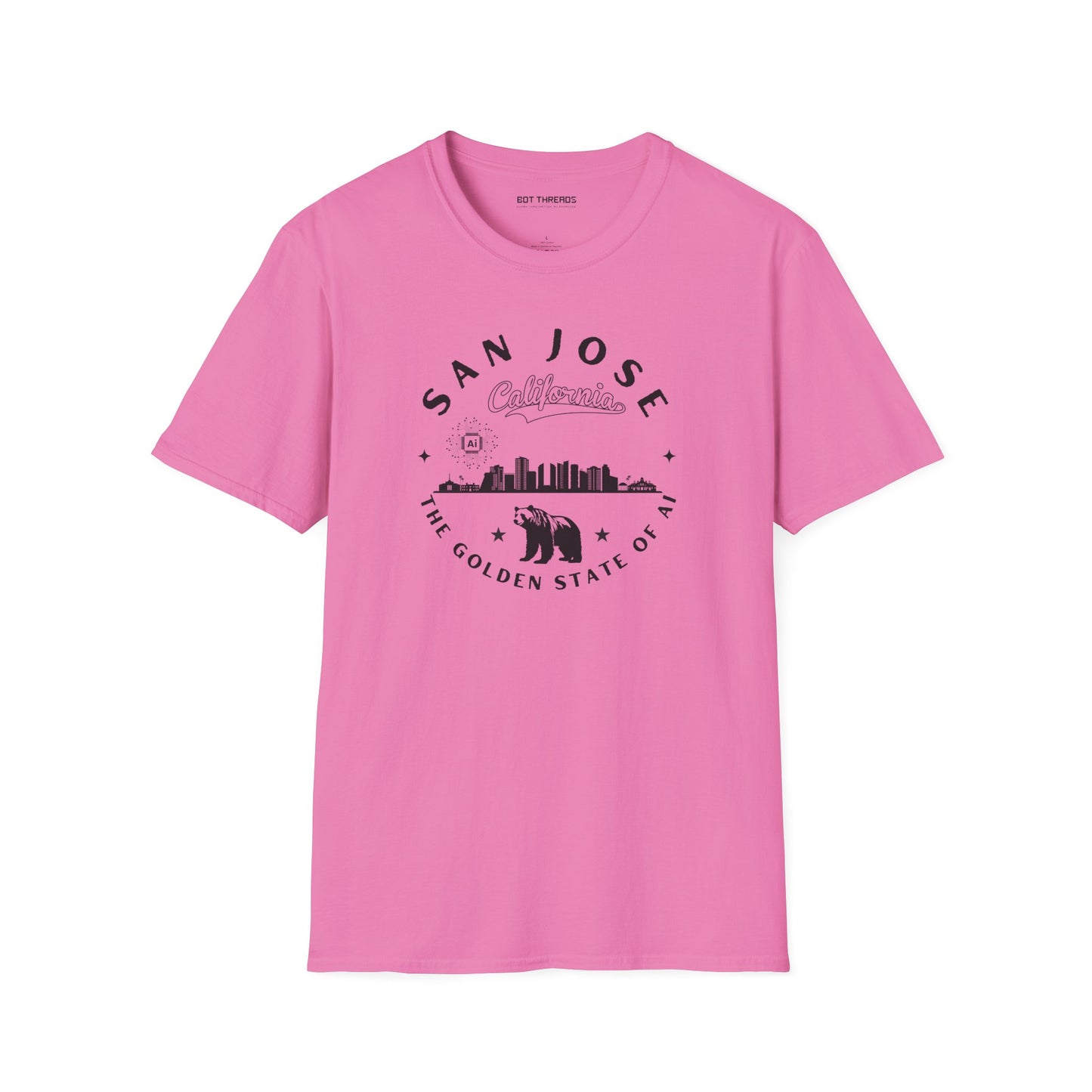 San Jose CA The Golden State of AI - Unisex Softstyle Tee