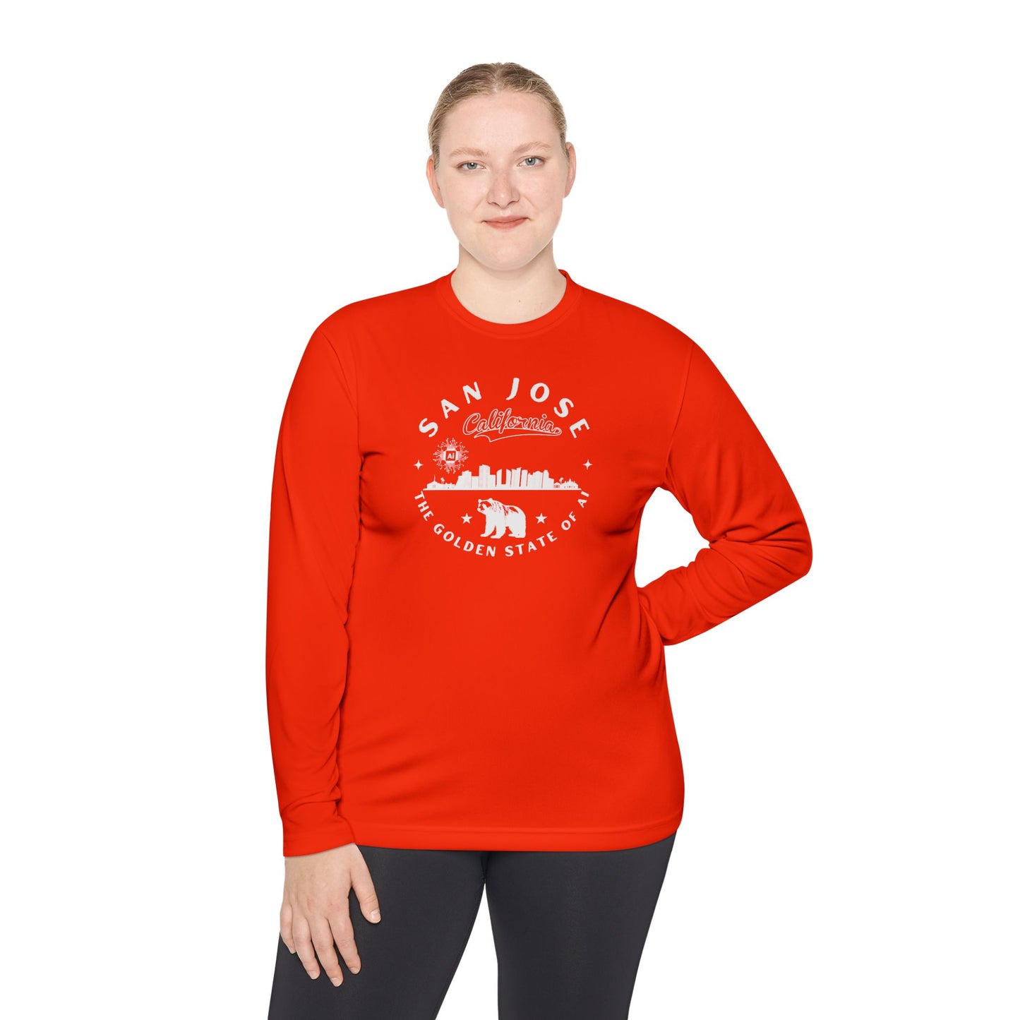 San Jose CA The Golden State of AI - Unisex Long Sleeve Tee