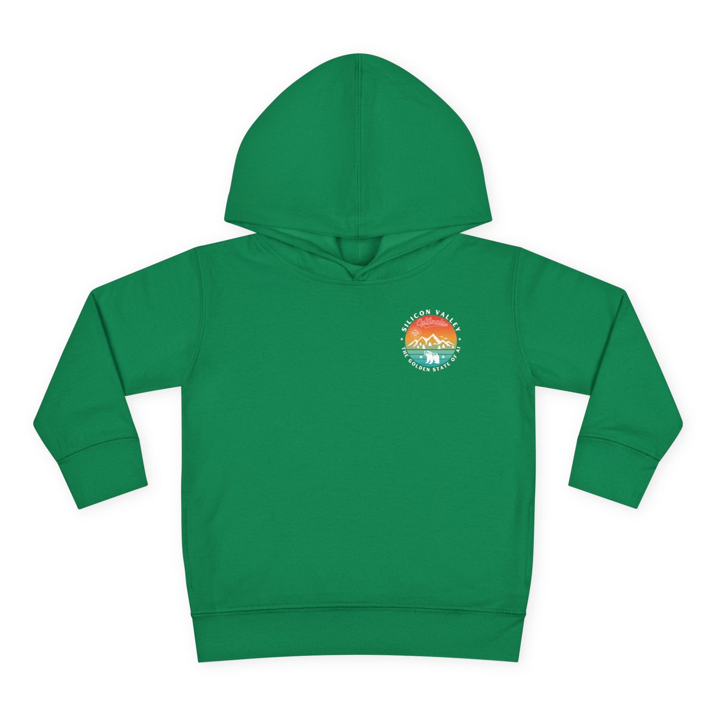 Silicon Valley CA The Golden State of AI - Toddler Tech Themed Hoodie