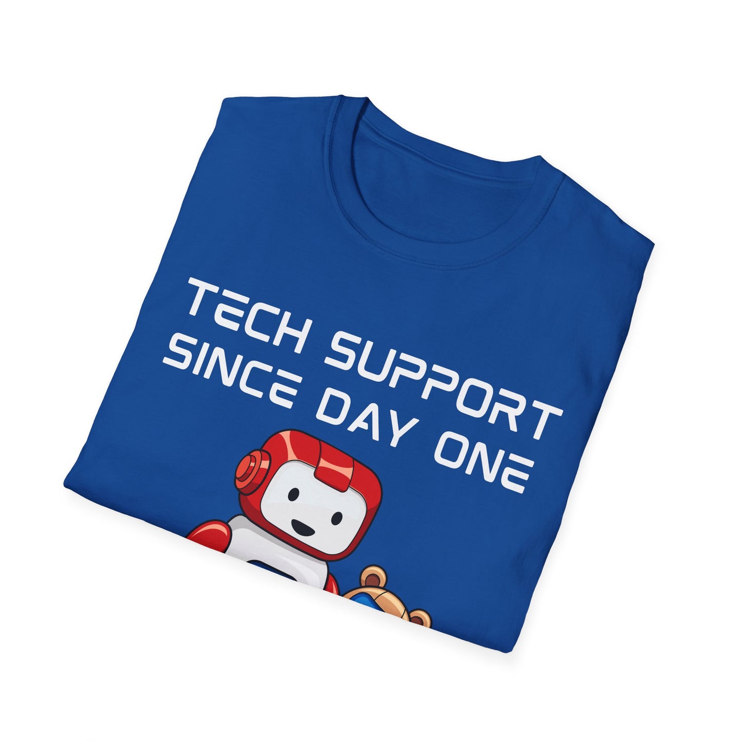 Tech Support DADBot Design - Unisex Softstyle T-Shirt