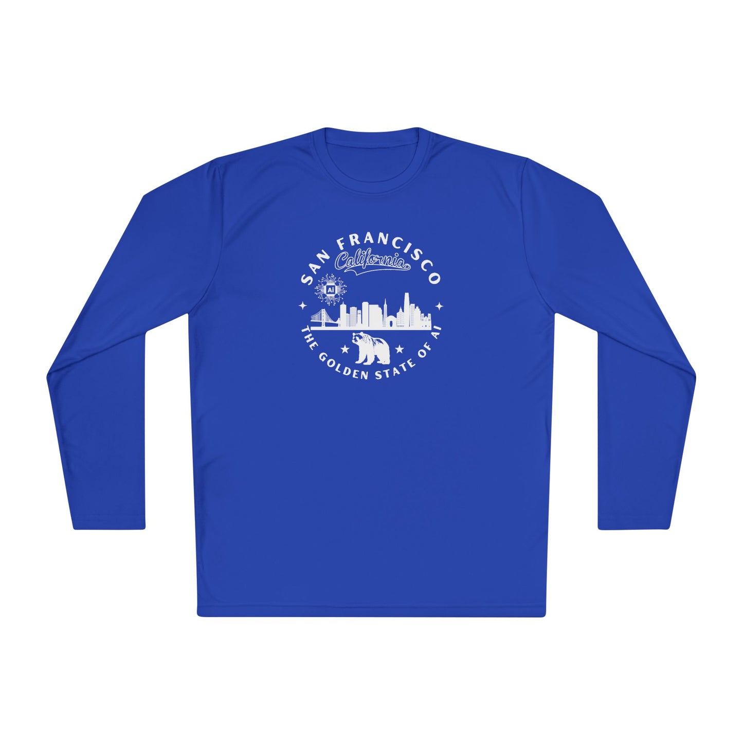 San Francisco CA The Golden State of AI - Unisex Long Sleeve Tee
