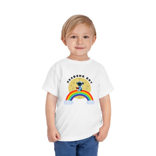 Rainbow Reading Bot - Toddler Tee