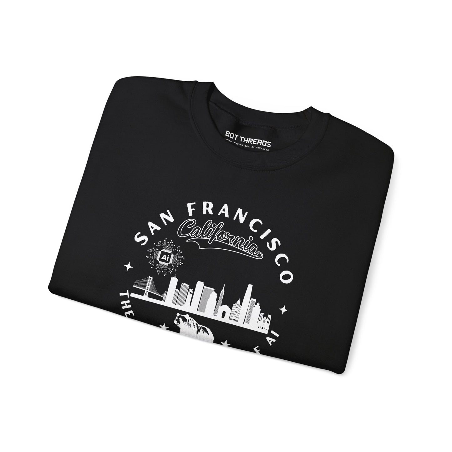 San Francisco CA The Golden State of AI - Crewneck Unisex Sweatshirt