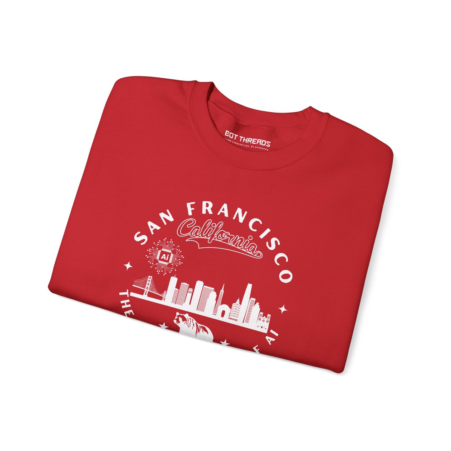 San Francisco CA The Golden State of AI - Crewneck Unisex Sweatshirt
