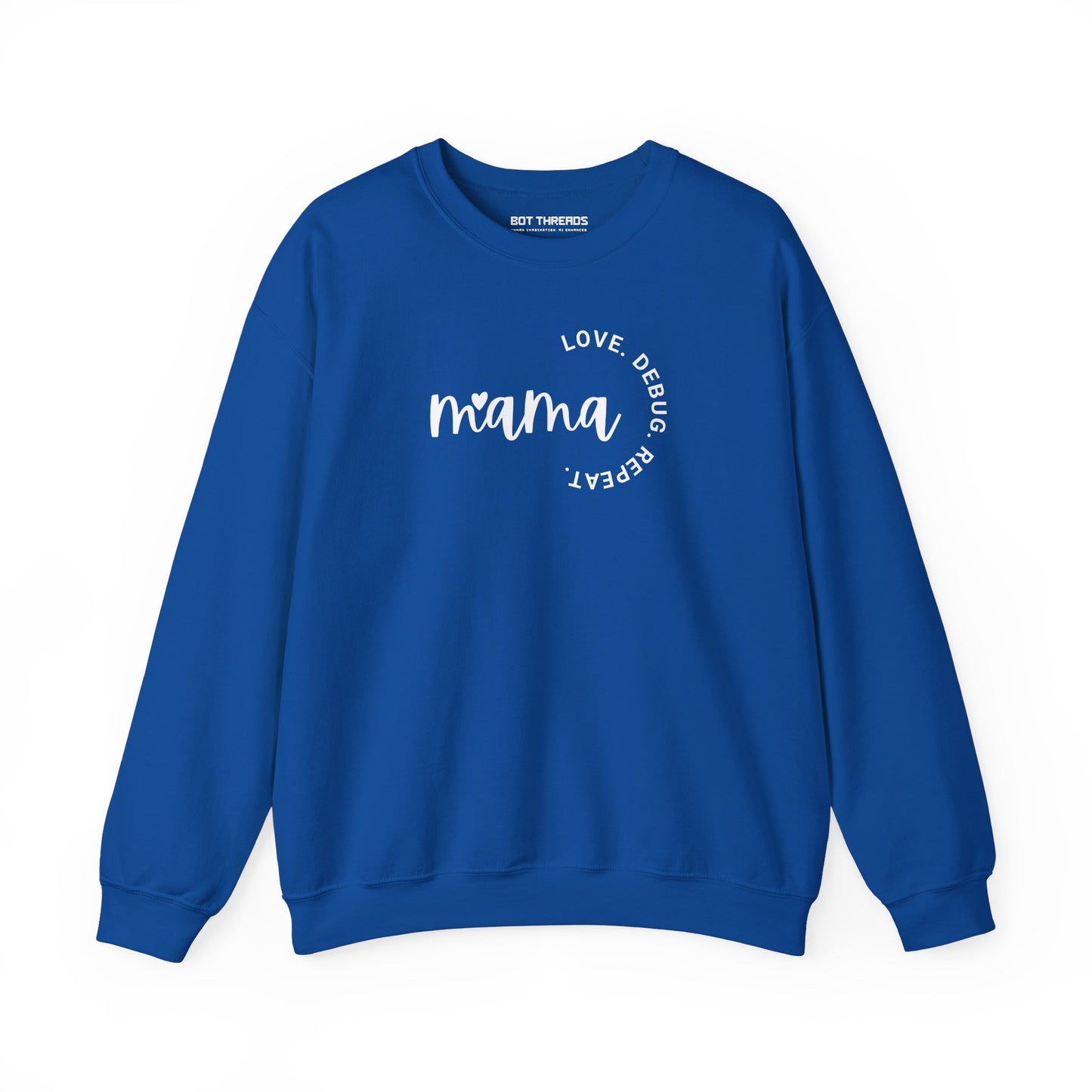 Love. Debug. Repeat. - Cozy Crewneck Sweatshirt