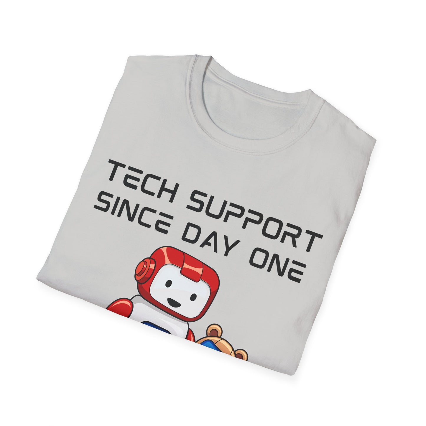 Tech Support DADBot Design - Unisex Softstyle T-Shirt