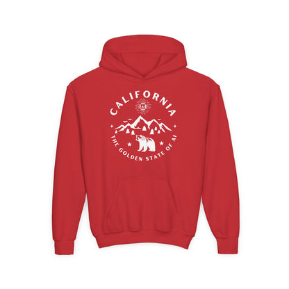 California The Golden State of AI Youth Hoodie