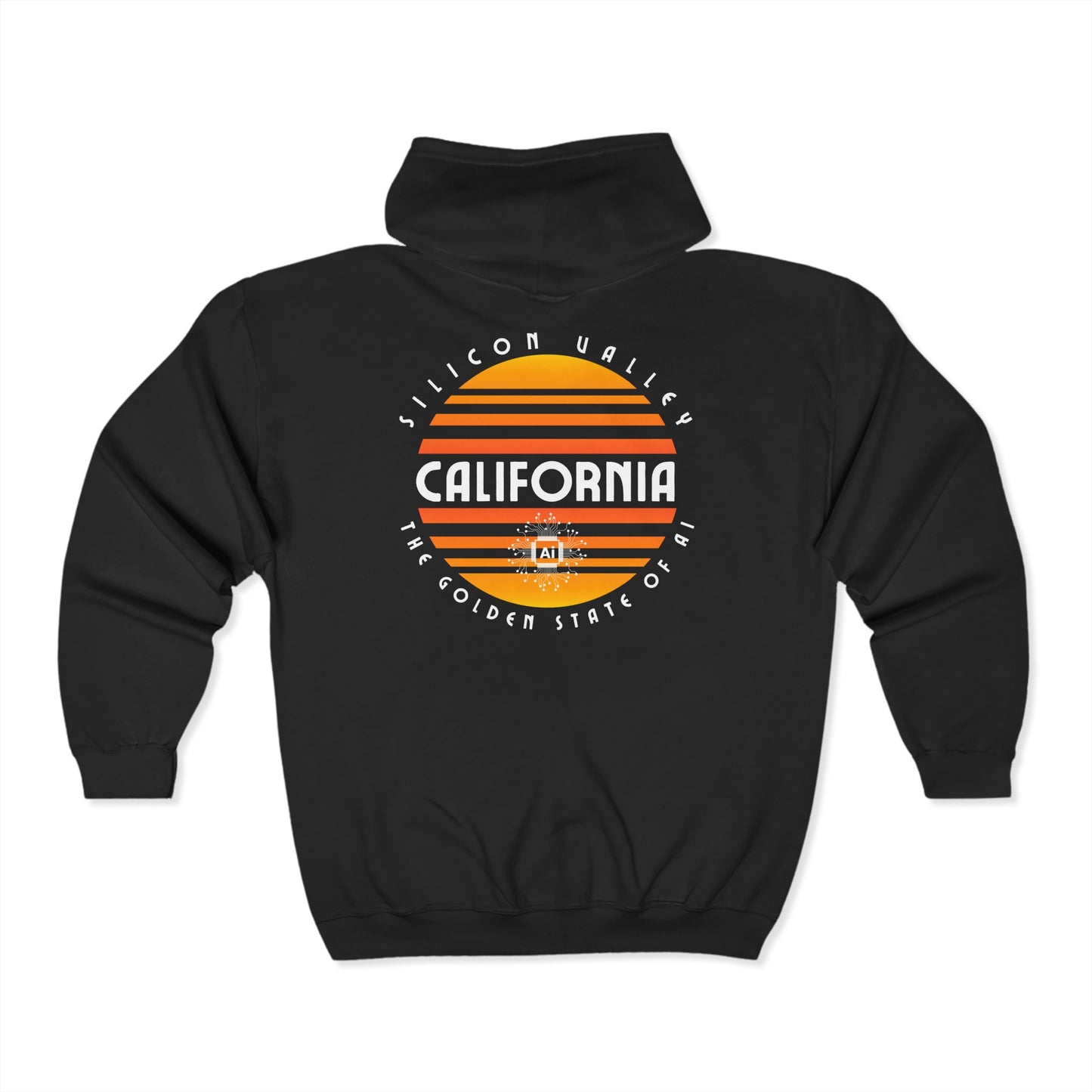 Silicon Valley CA The Golden State of AI Hoodie Sweatshirt