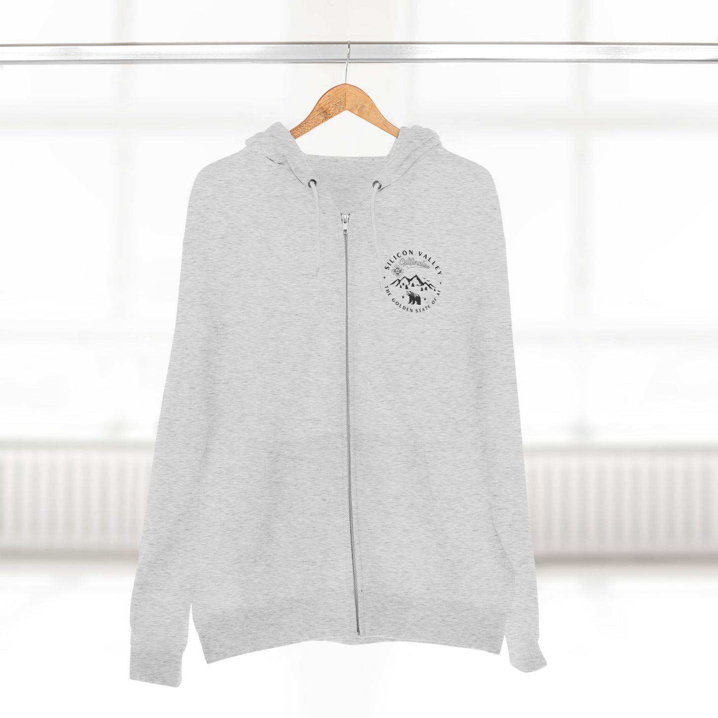 Silicon Valley CA The Golden State of AI - Unisex Zip Hoodie