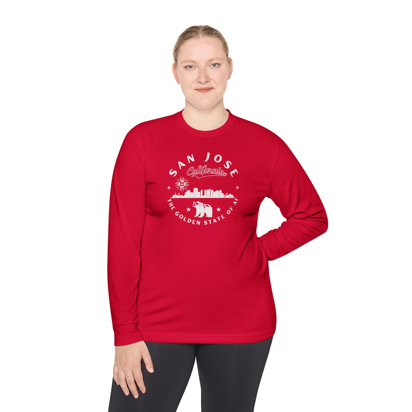 San Jose CA The Golden State of AI - Unisex Long Sleeve Tee