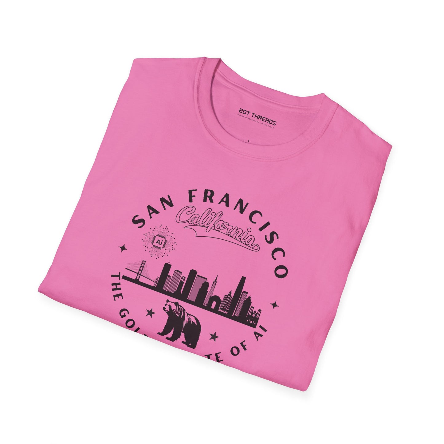San Francisco CA The Golden State of AI - Unisex Softstyle Tee