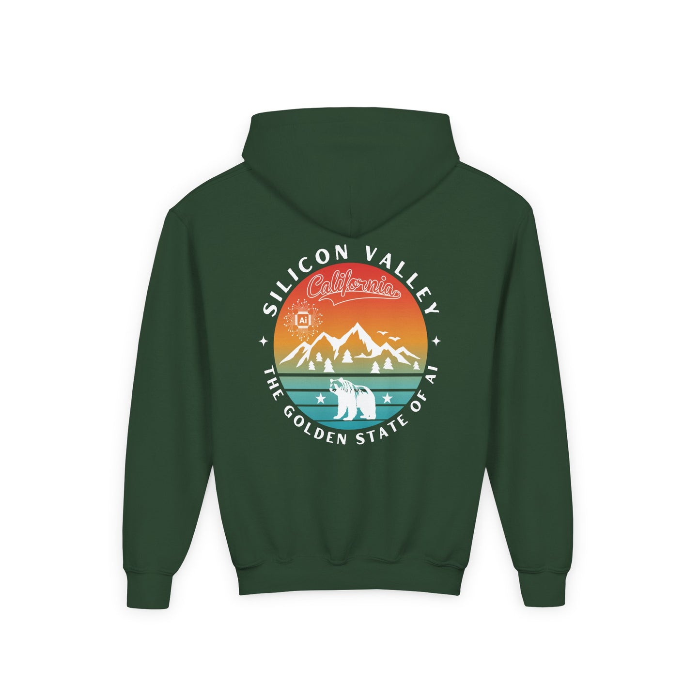 Silicon Valley  CA The State of AI Youth Hoodie