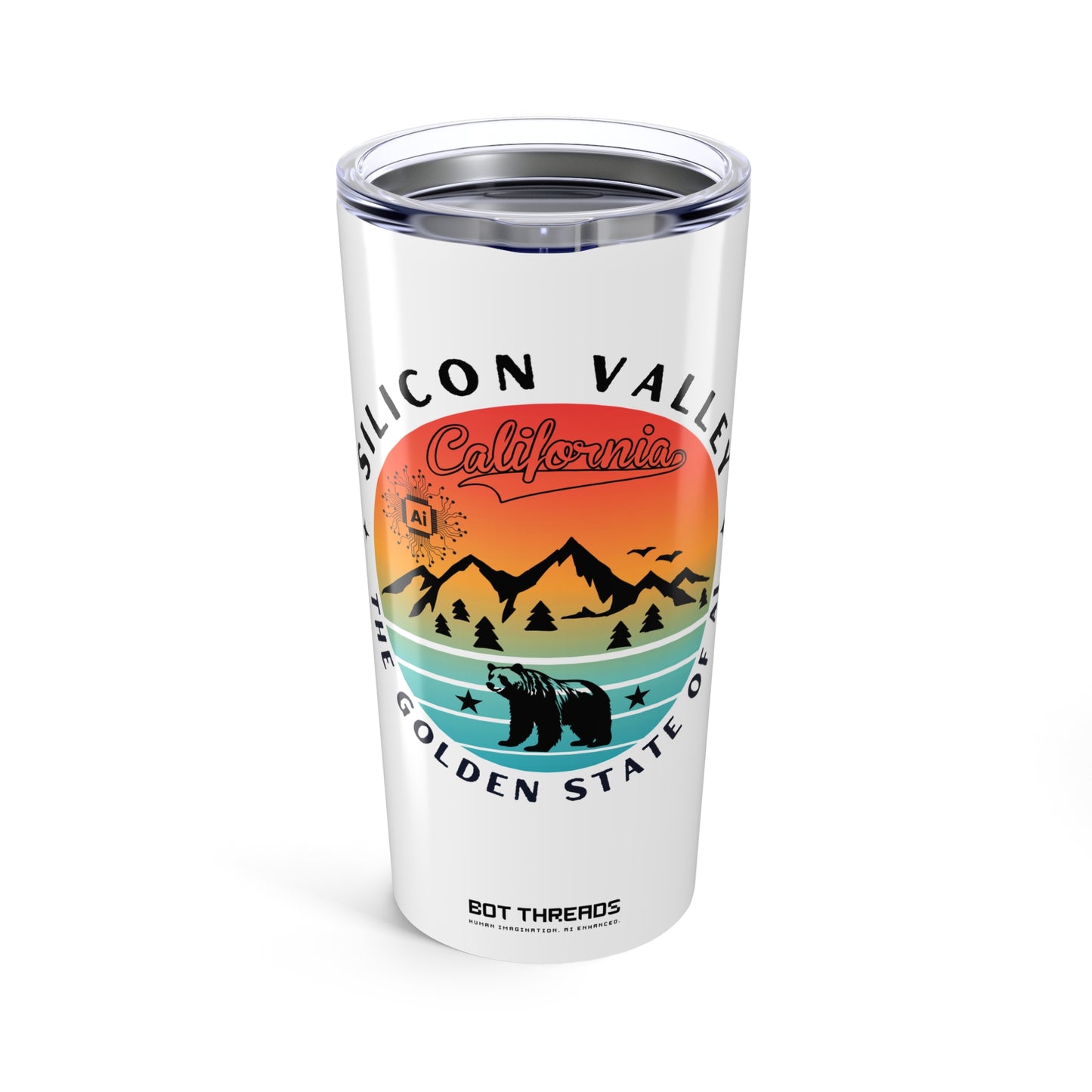Silicon Valley CA The Golden State of AI - 20oz Tumbler