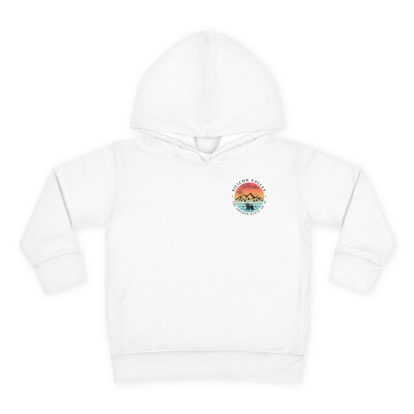 Silicon Valley CA The Golden State of AI - Toddler Tech Themed Hoodie