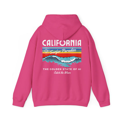 Catch the Wave CA The Golden State of AI - Perfect for AI Tech Beach Lovers & Adventure Seekers