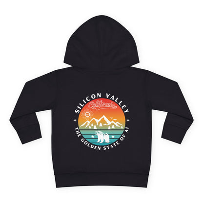 Silicon Valley CA The Golden State of AI - Toddler Tech Themed Hoodie