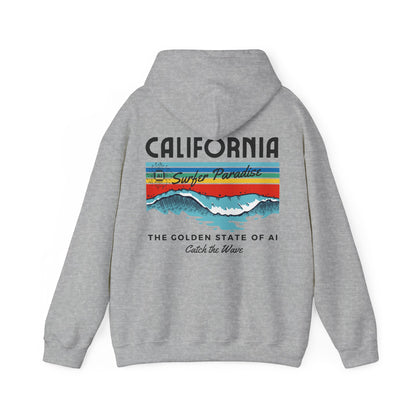 Catch the Wave CA The Golden State of AI - Perfect for AI Tech Beach Lovers & Adventure Seekers