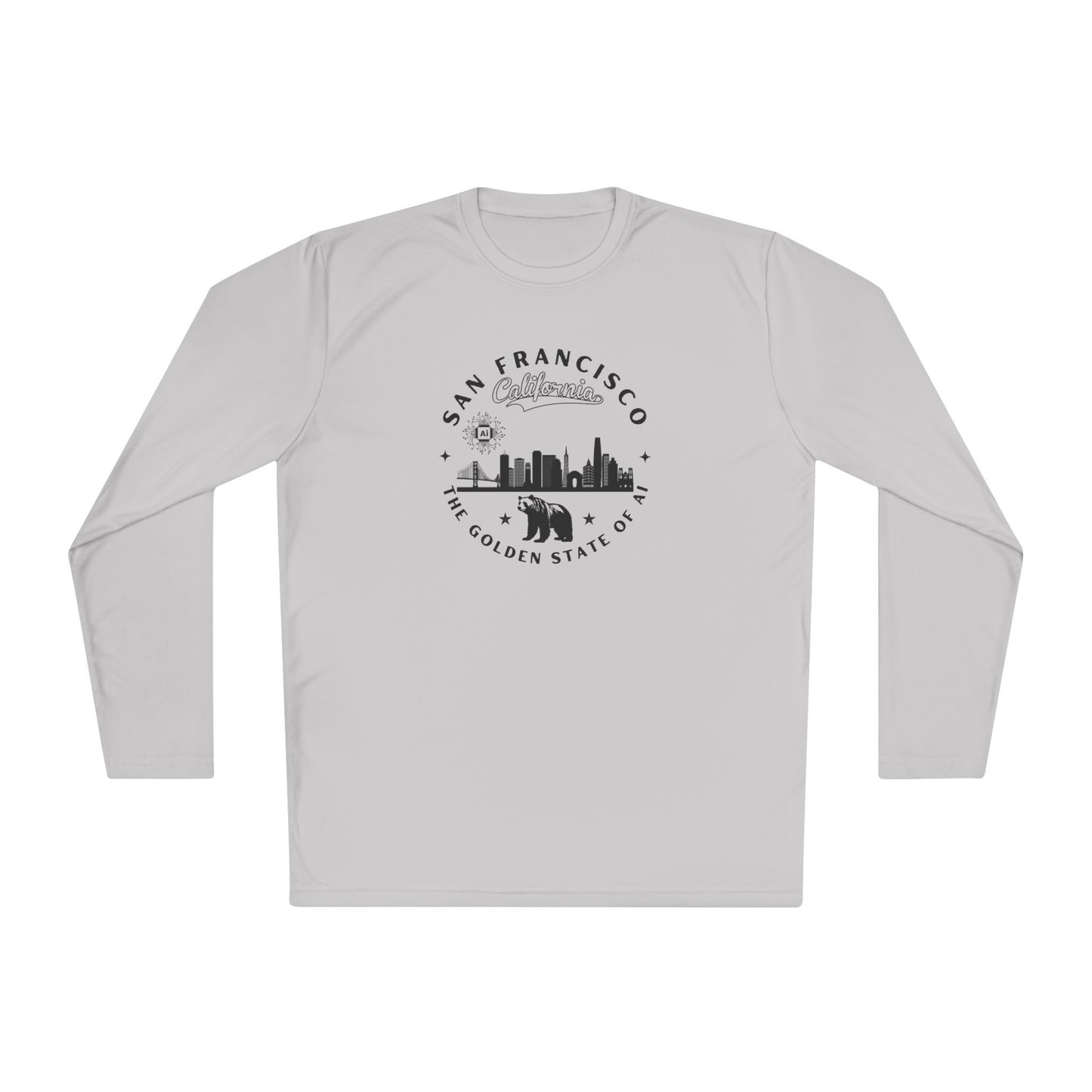 San Francisco CA The Golden State of AI - Unisex Long Sleeve Tee