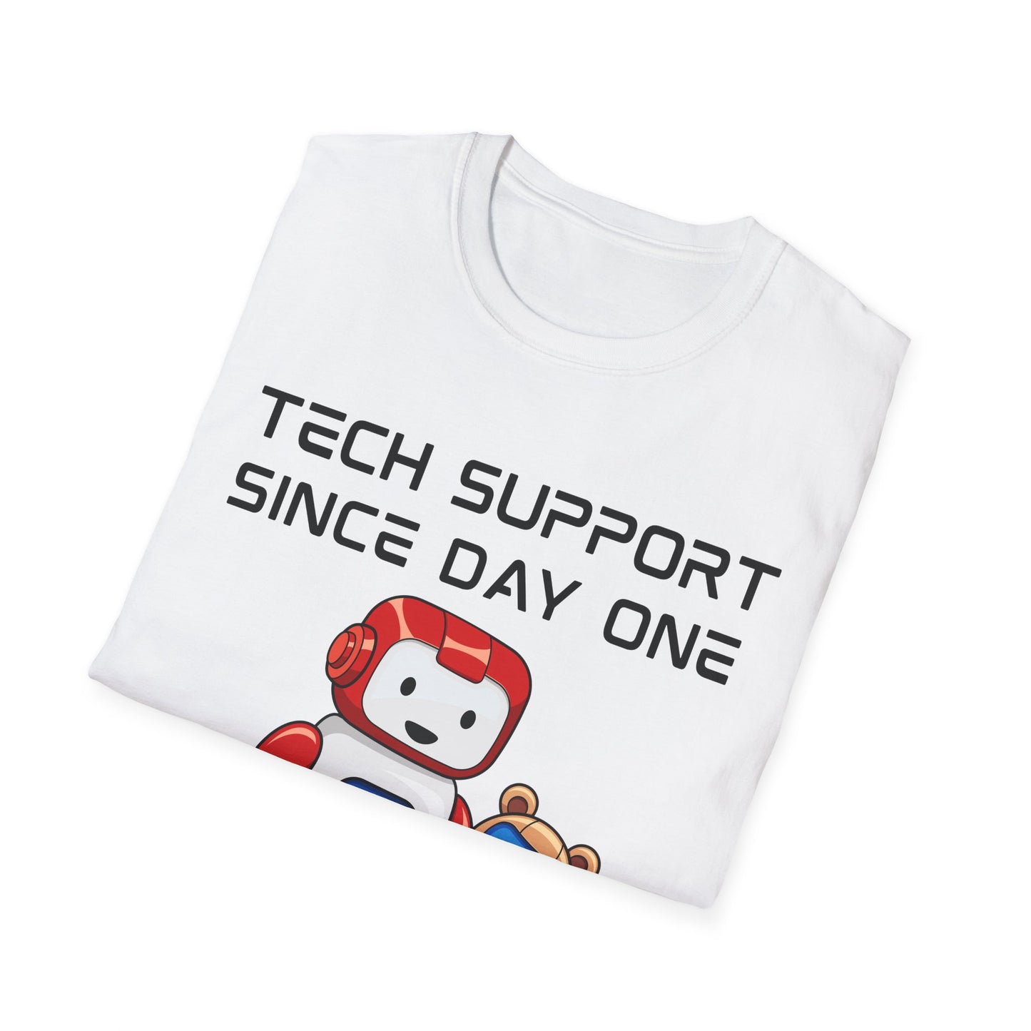 Tech Support DADBot Design - Unisex Softstyle T-Shirt