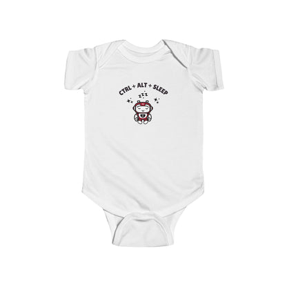 Infant Bodysuit - Cute Techie CTRL + ALT + SLEEP Design