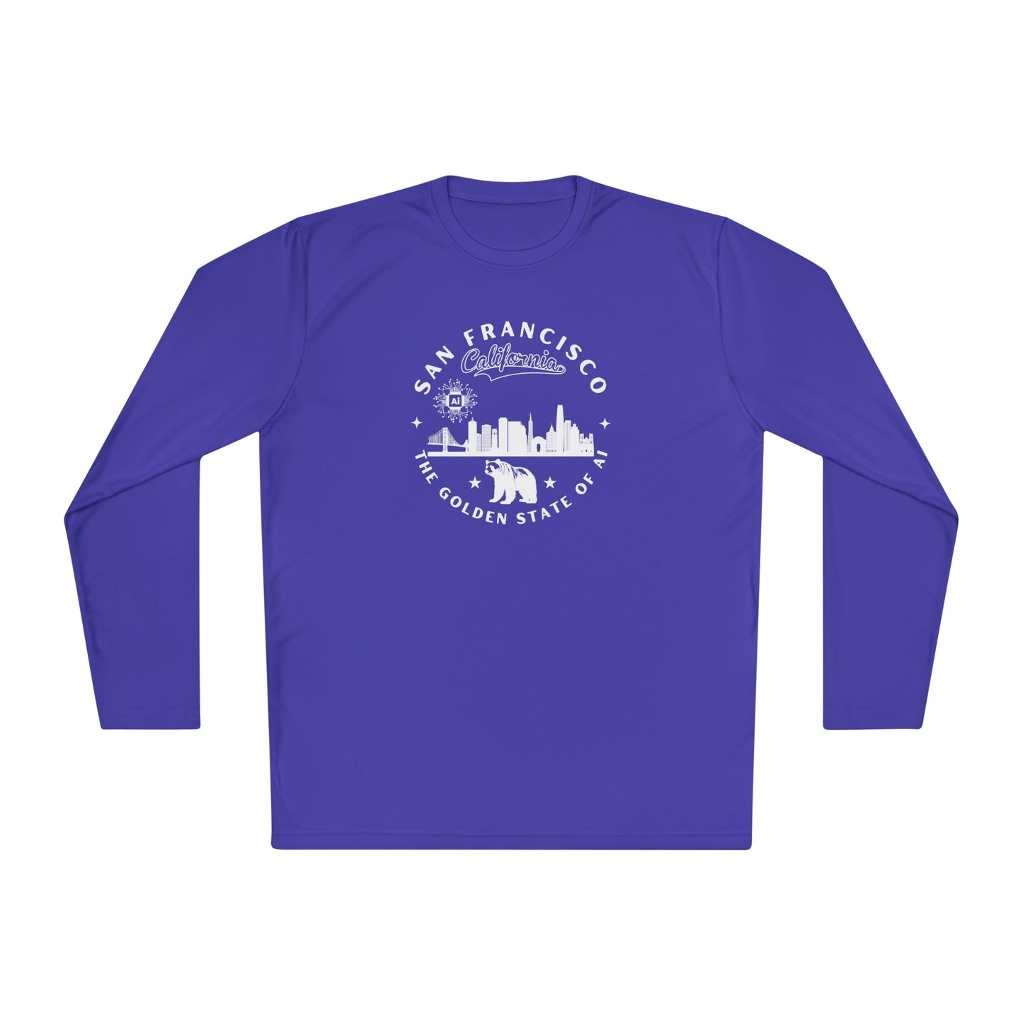 San Francisco CA The Golden State of AI - Unisex Long Sleeve Tee