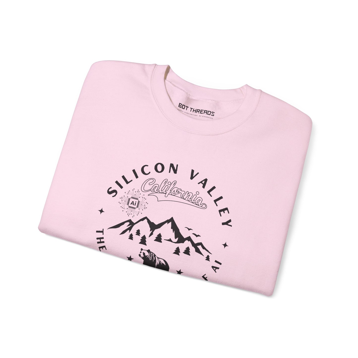 Silicon Valley CA The Golden State of AI - Crewneck Unisex Sweatshirt