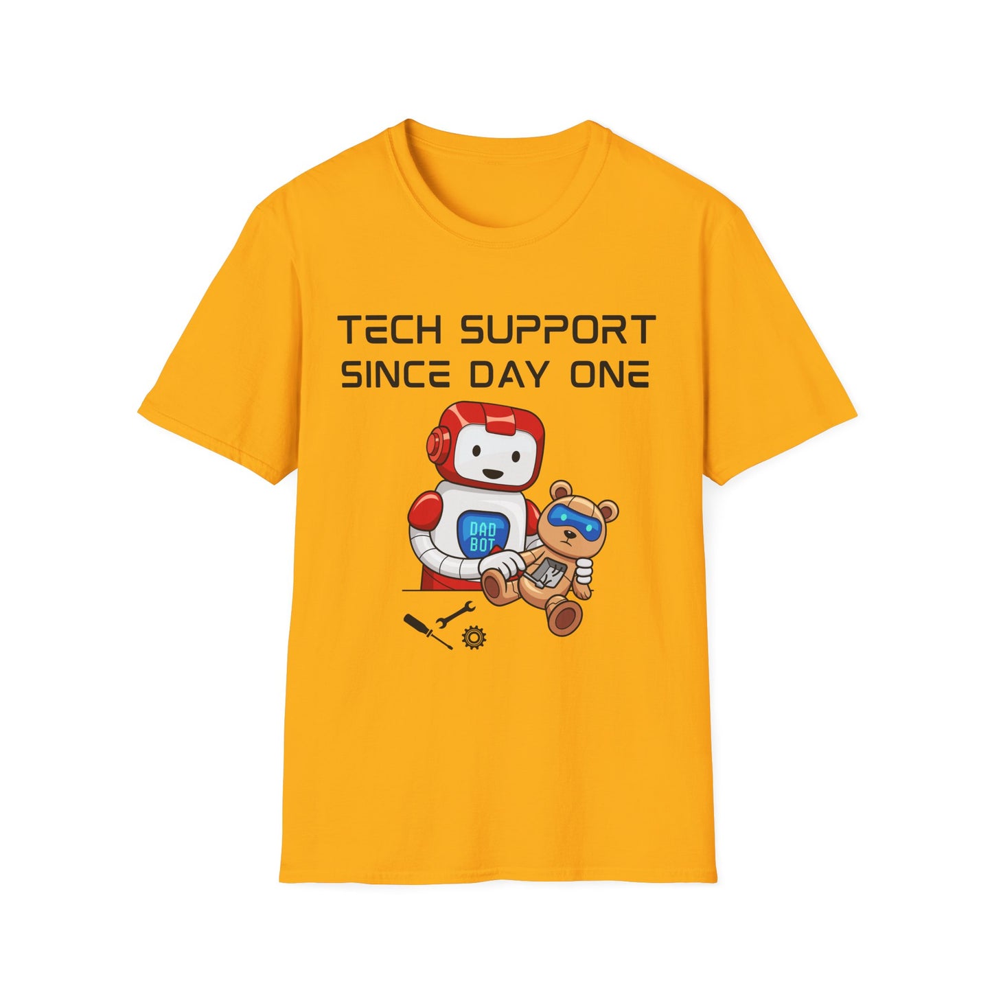 Tech Support DADBot Design - Unisex Softstyle T-Shirt