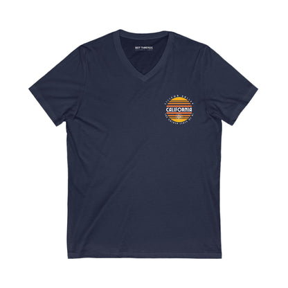 California The Golden State of AI - Unisex V-Neck Tee