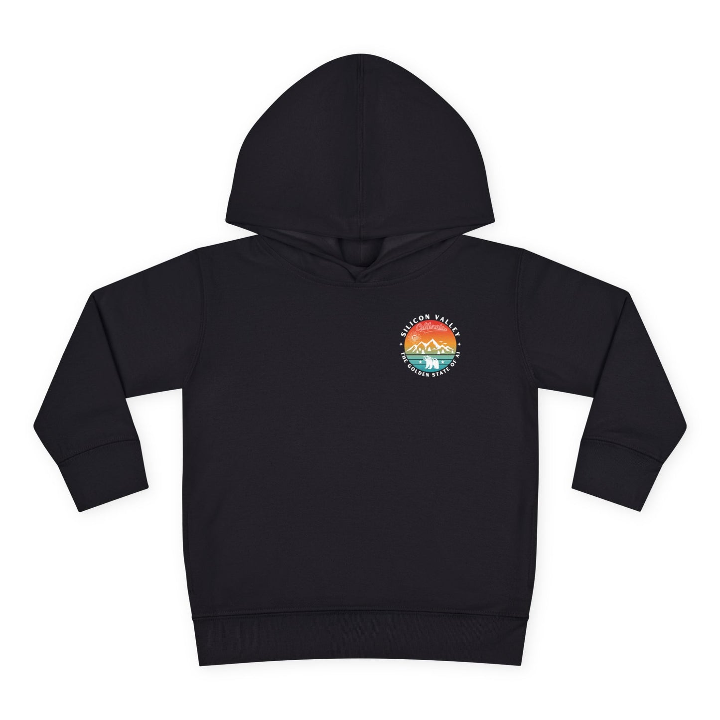 Silicon Valley CA The Golden State of AI - Toddler Tech Themed Hoodie