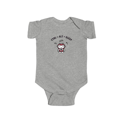 Infant Bodysuit - Cute Techie CTRL + ALT + SLEEP Design
