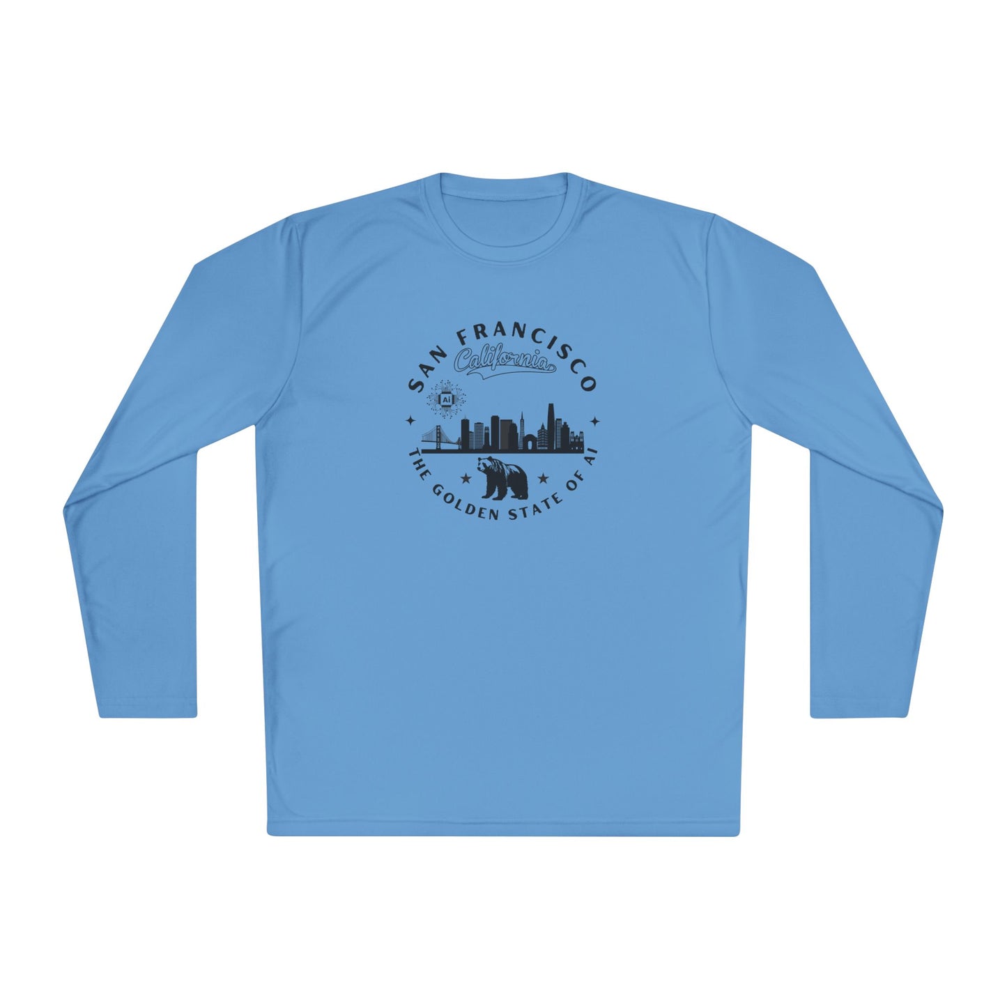 San Francisco CA The Golden State of AI - Unisex Long Sleeve Tee