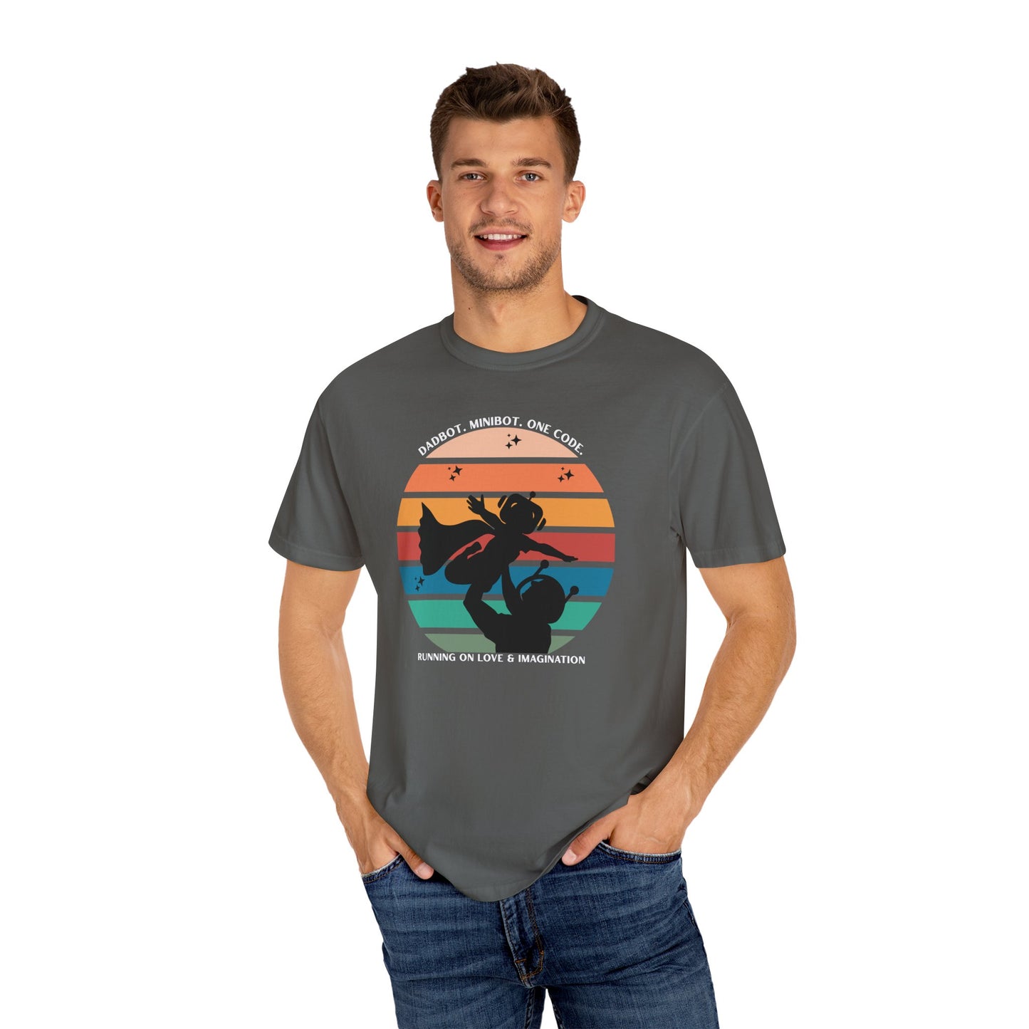 DadBot. MiniBot (boy). One Code.  Unisex T-shirt