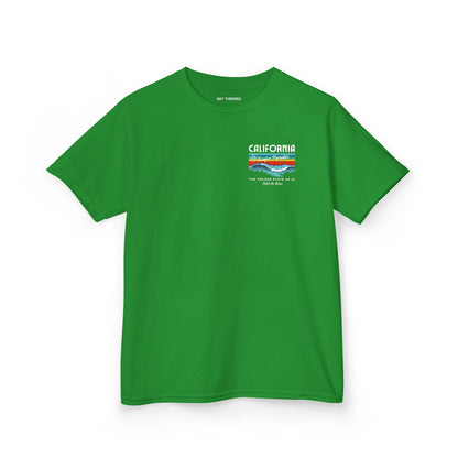 Catch the Wave CA Golden State of AI Themed Kids Heavy Cotton Tee