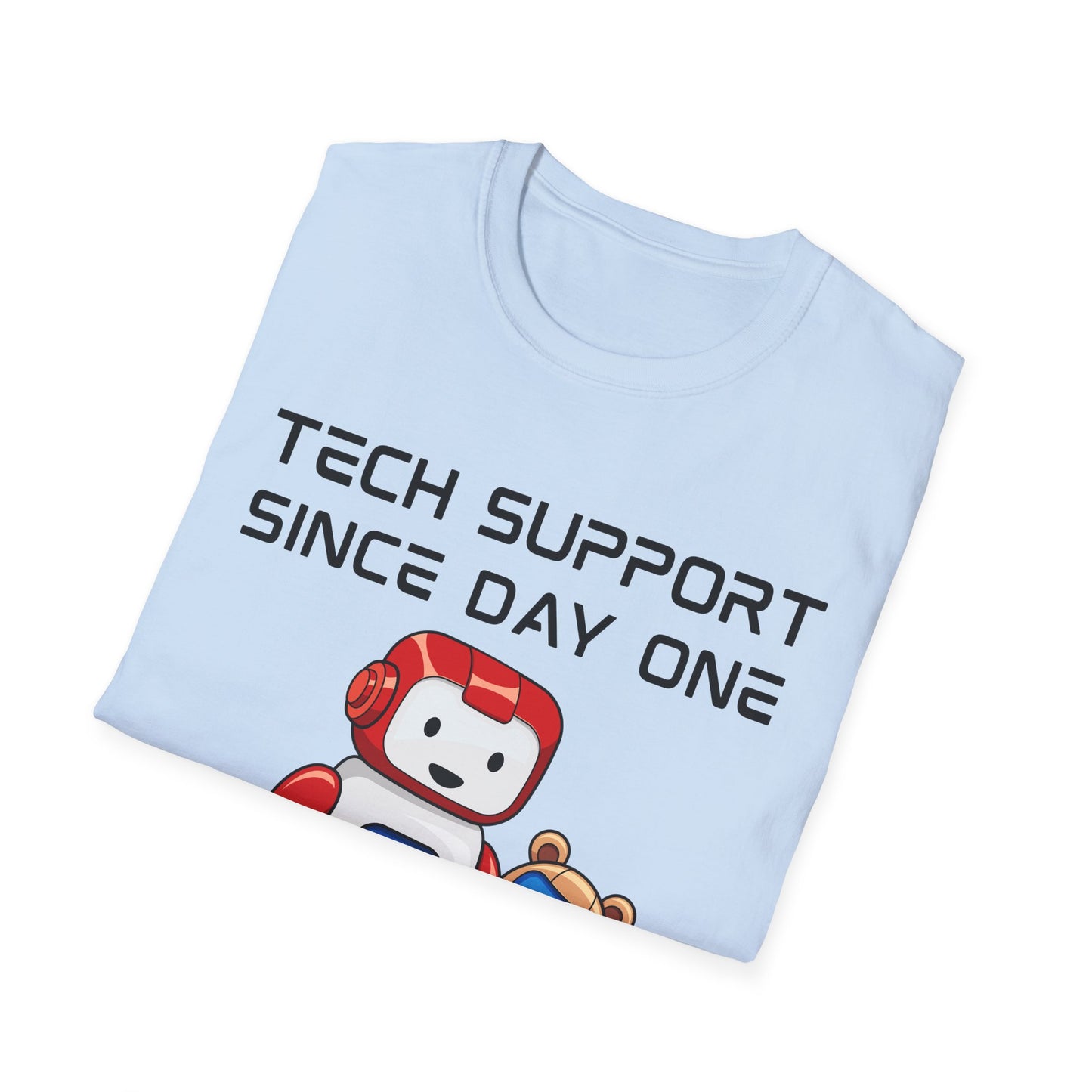 Tech Support DADBot Design - Unisex Softstyle T-Shirt