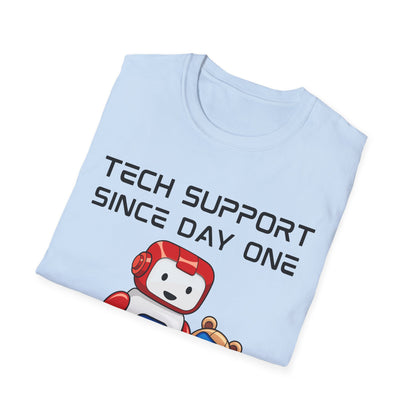 Tech Support DADBot Design - Unisex Softstyle T-Shirt