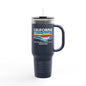 Catch the Wave CAThe Golden State of AI - Insulated Travel Mug 40oz with Straw