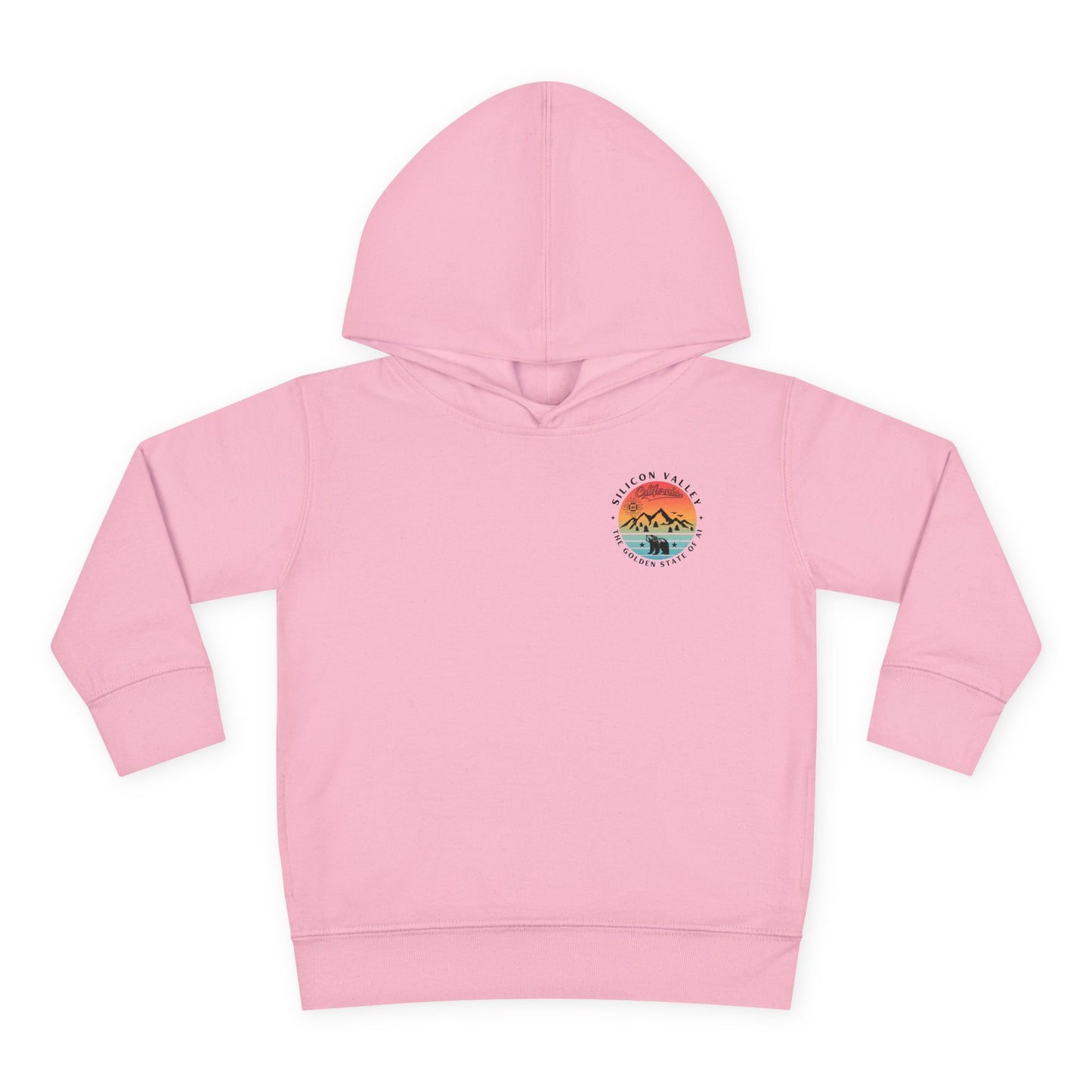 Silicon Valley CA The Golden State of AI - Toddler Tech Themed Hoodie